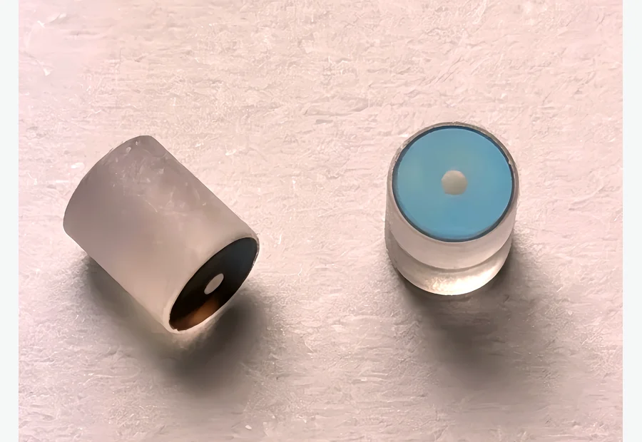 Coated micro optical window samples