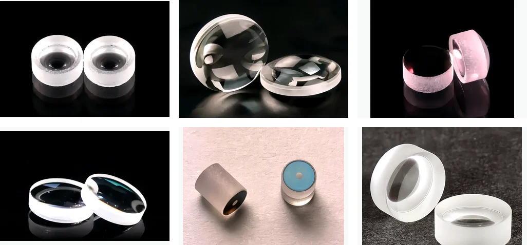 0.x to 2.x mm class micro glass lens samples